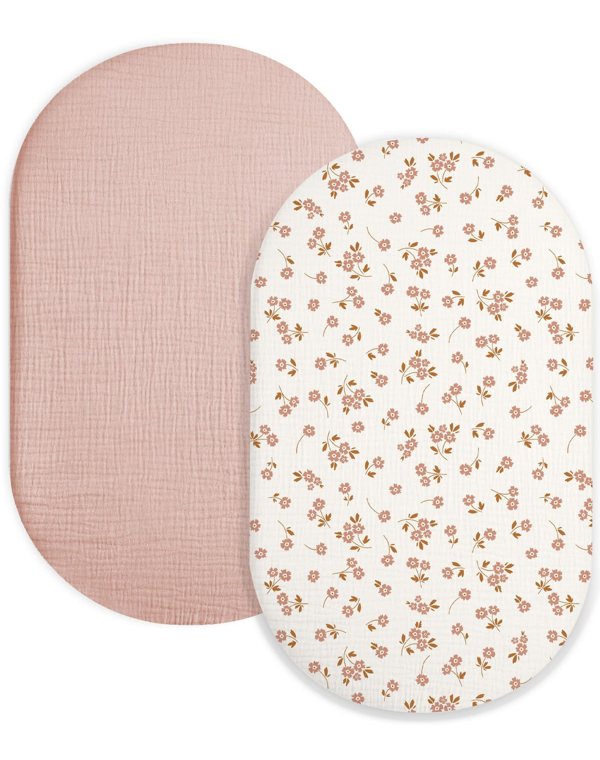 Meowcards bassinet sheet rectangle-fit offers a snug sleep surface.