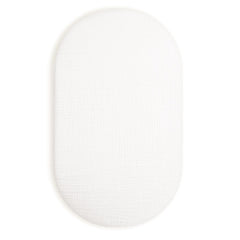 Meowcards bassinet sheet rectangle fits snugly for rectangle cribs with breathable muslin cotton.