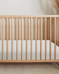Meowcards muslin cotton bassinet sheet offers soft texture and breathable comfort for nightly naps.
