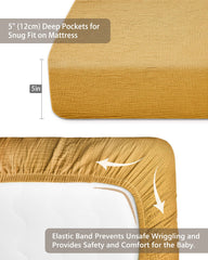 Meowcards muslin cotton sheet is soft and skin-friendly for babies.