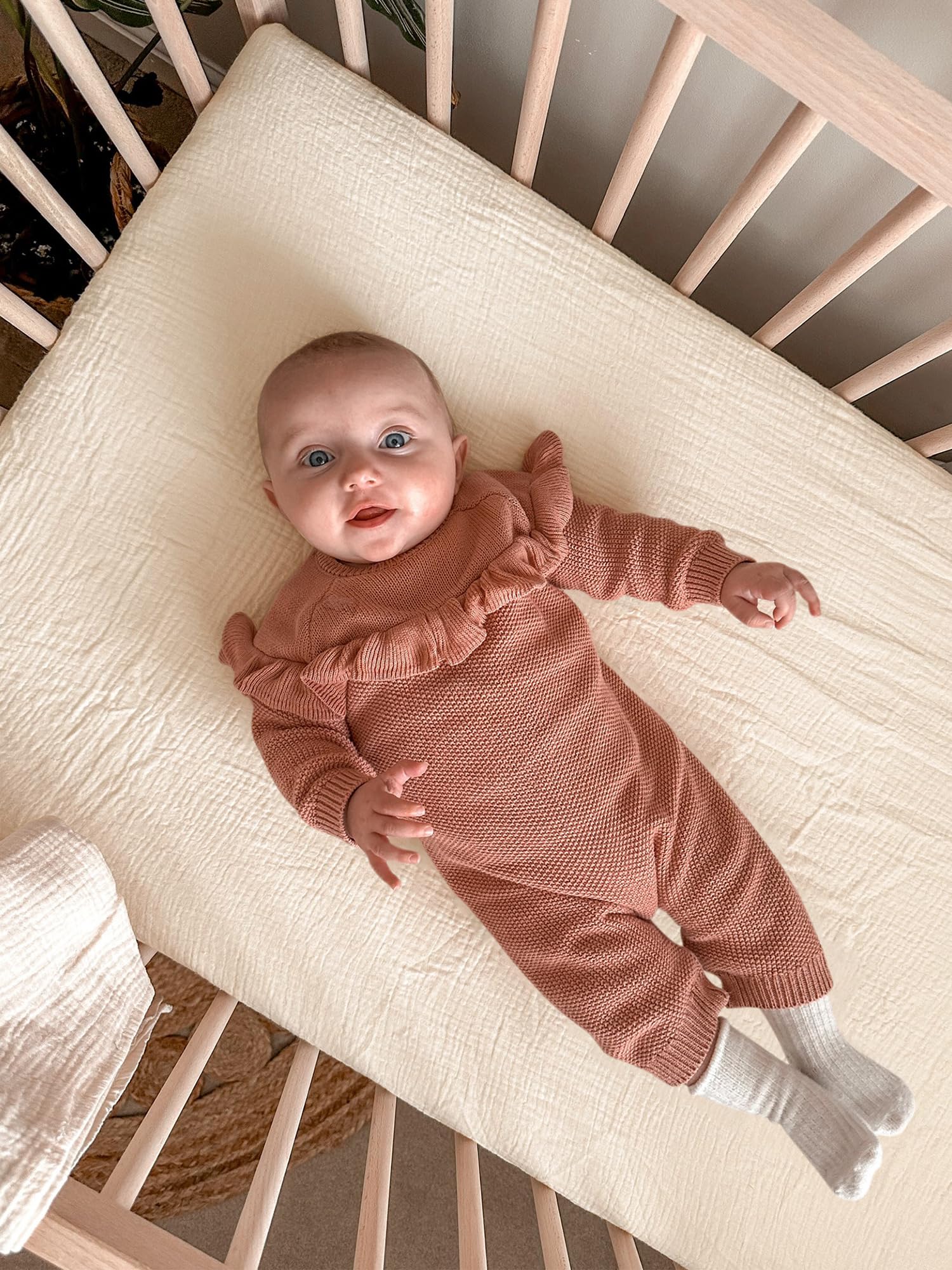 Meowcards neutral nursery style sheets to complement decor