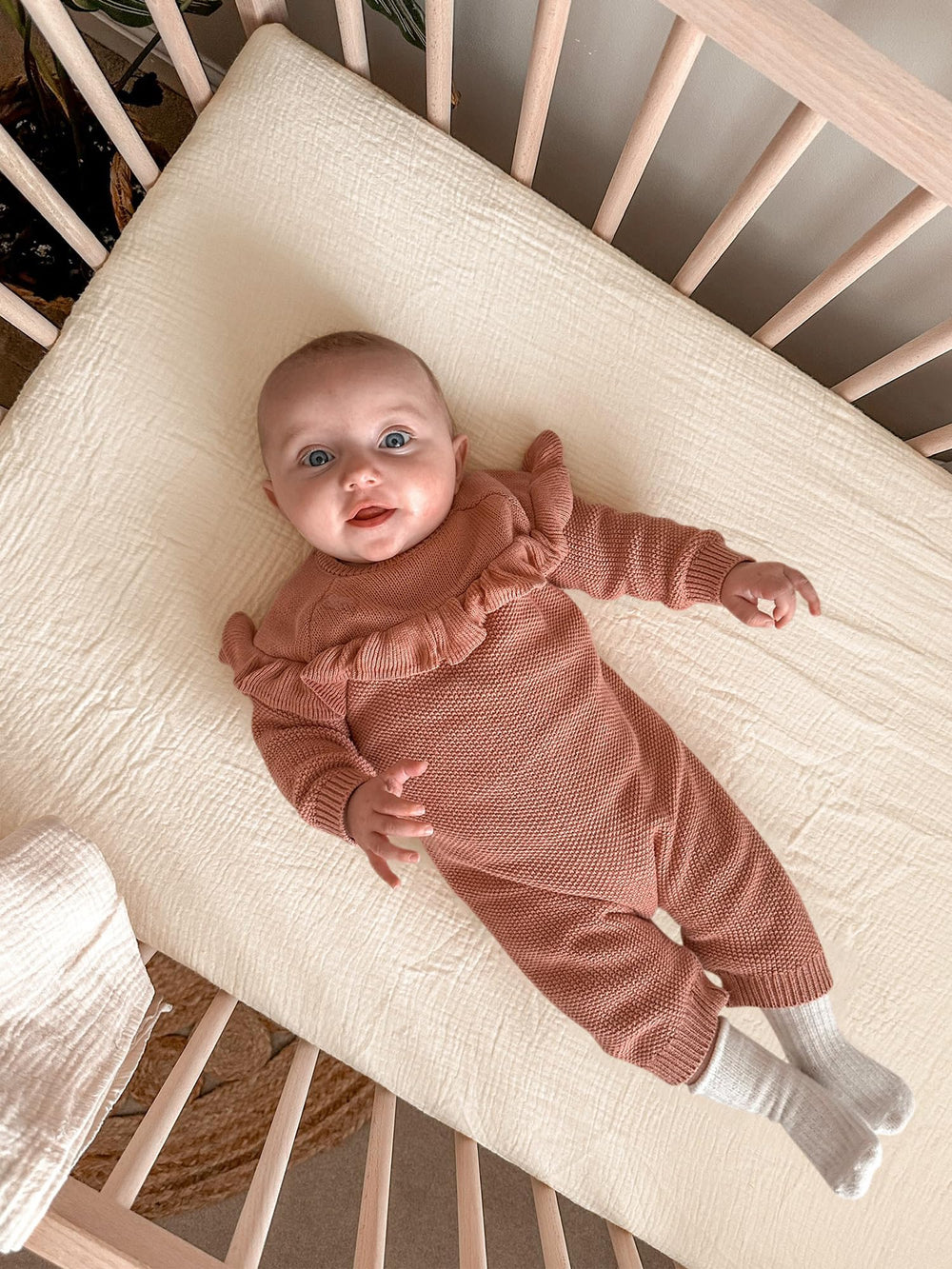 Meowcards neutral nursery style sheets to complement decor