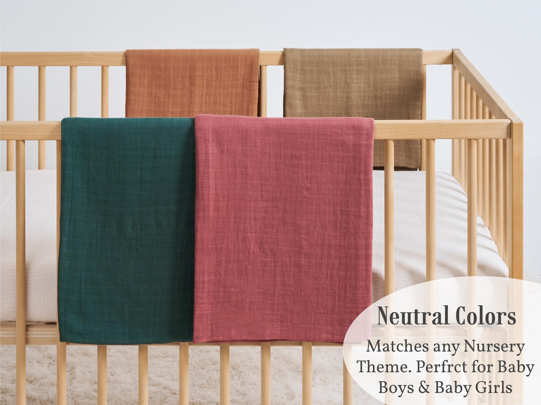 Machine washable Meracorallo swaddle for easy care