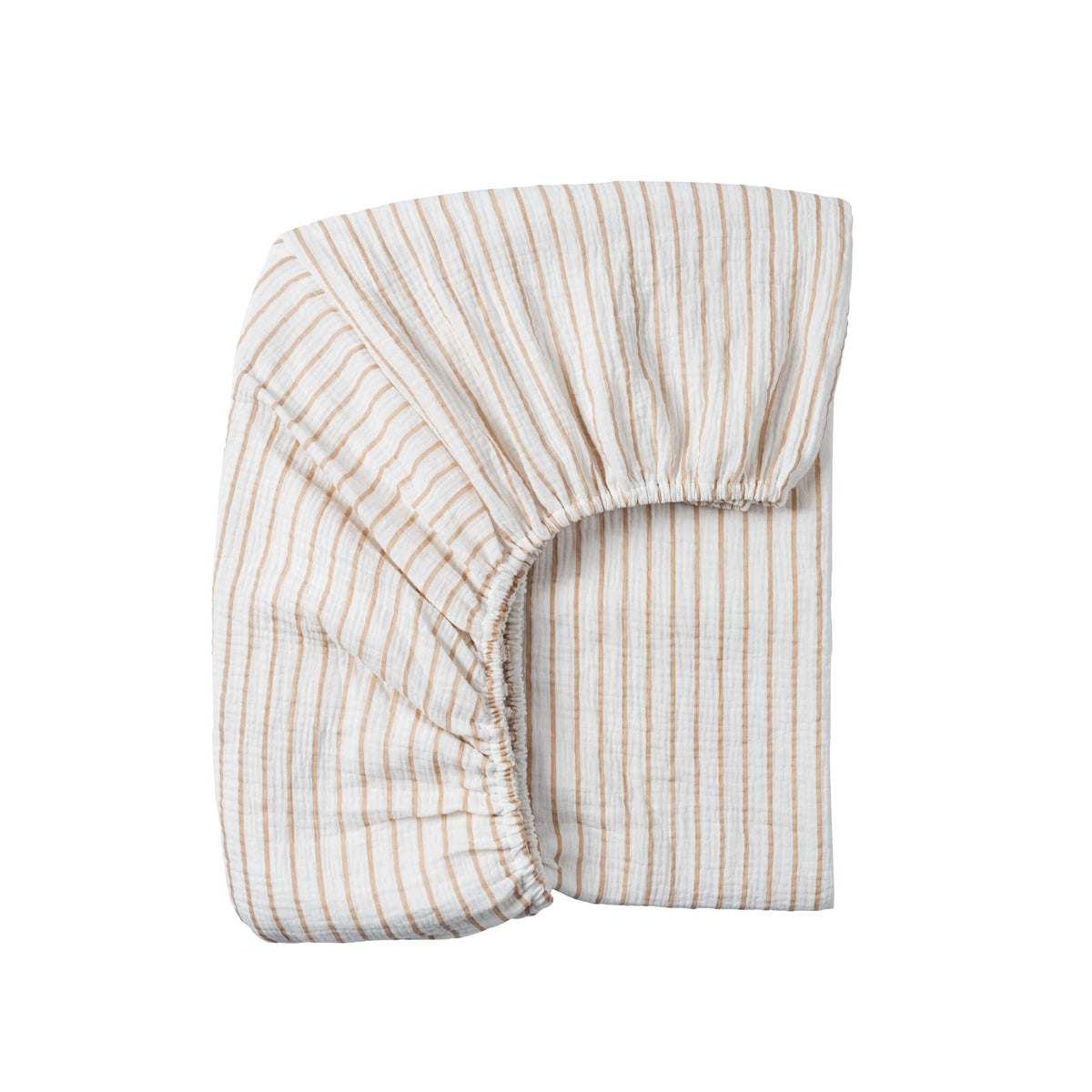 Meracorallo muslin fitted crib sheet with soft fabric for baby comfort
