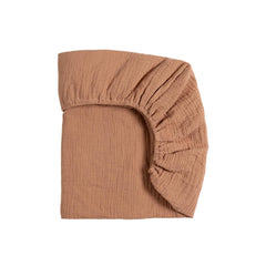 Meracorallo Muslin Mini Crib Sheet soft texture for gentle baby sleep.