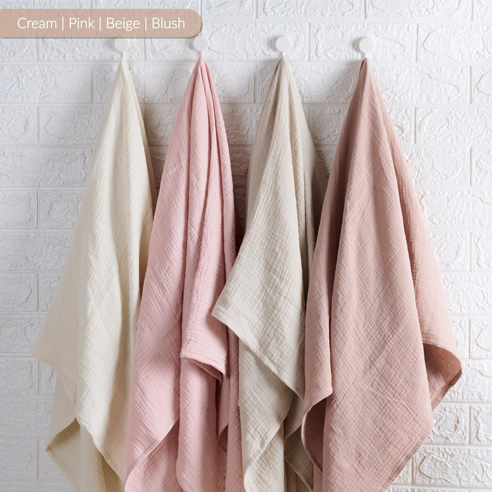 Meracorallo soft cotton swaddle blanket premium feel and durability