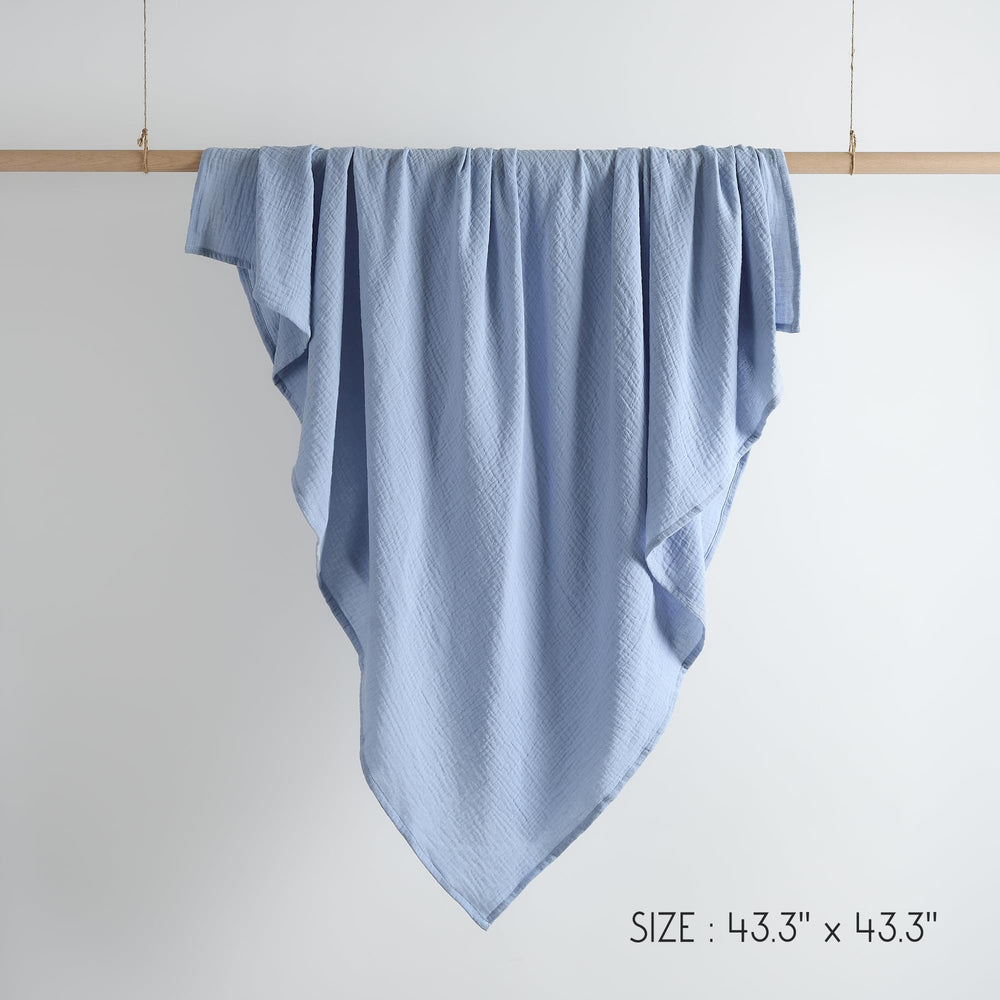 Meracorallo Muslin Swaddle Blanket soft fabric for gentle change table needs.
