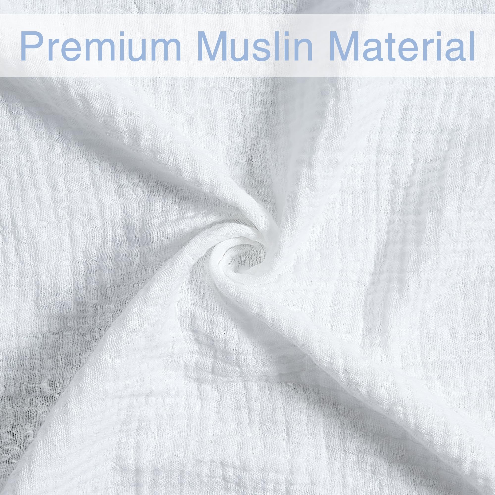 Meracorallo Muslin Swaddle Blanket machine washable for easy care.