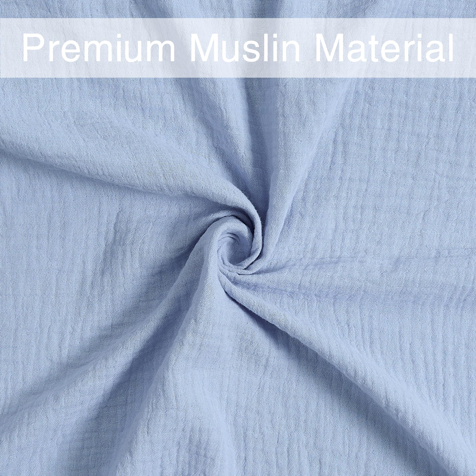 Meracorallo Muslin Swaddle Blanket machine washable fibers stay soft after many washes.