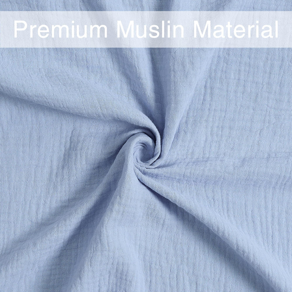 Meracorallo Muslin Swaddle Blanket machine washable fibers stay soft after many washes.