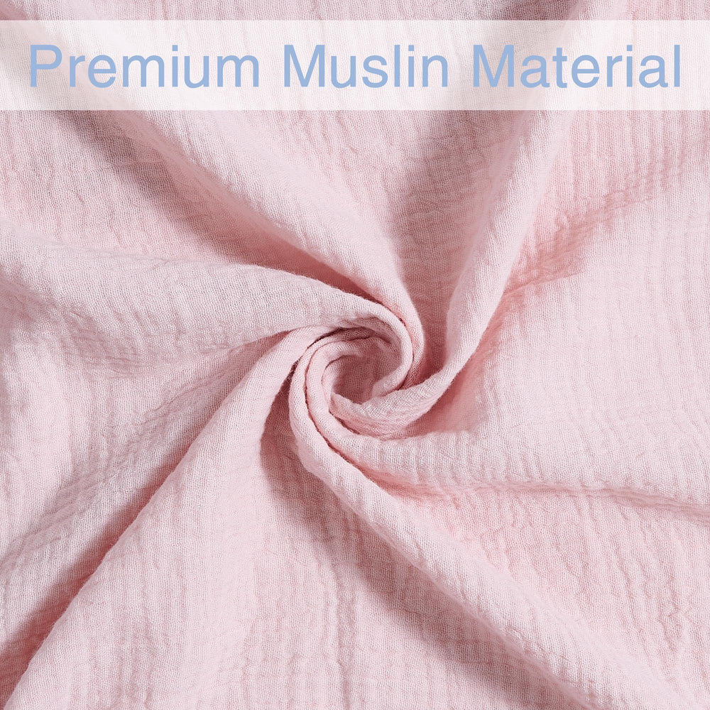 Meracorallo muslin swaddle blanket machine washable for easy care