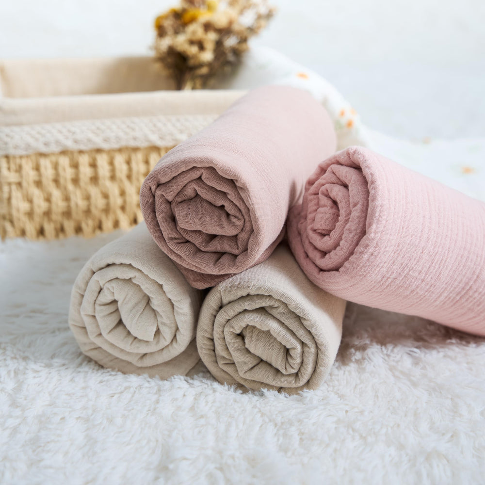 Meracorallo baby swaddle blanket size suitable from newborn to toddler