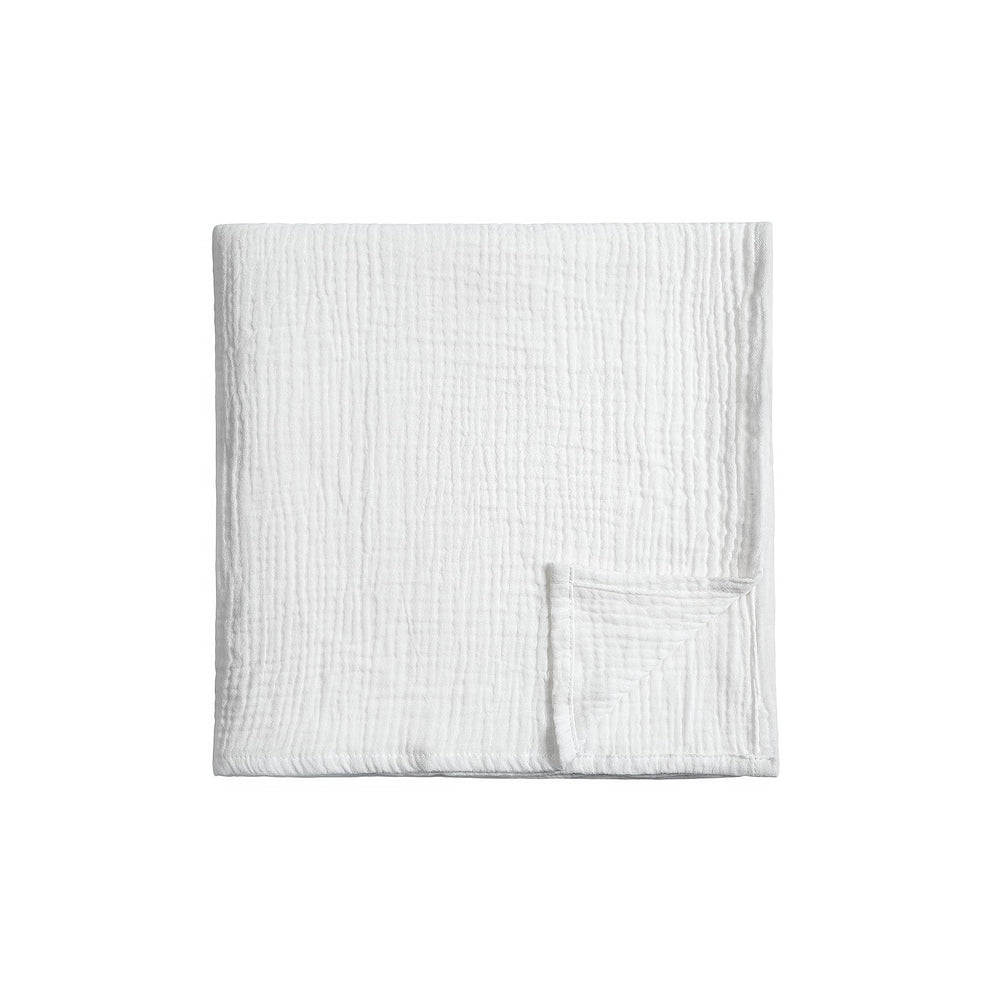 Meracorallo Muslin Swaddle Blanket close-up shows soft cotton texture for gentle baby skin.