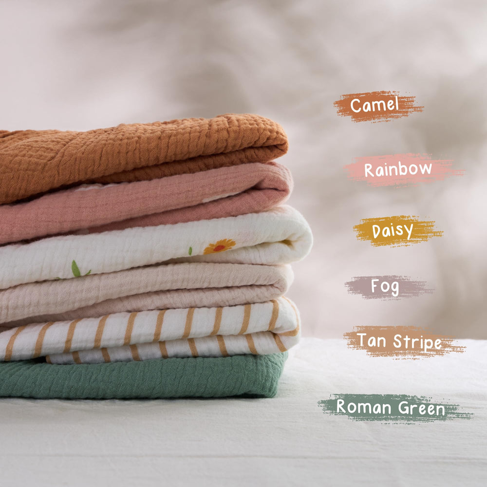 Meracorallo rainbow changing pad cover care wash demonstrates simple cold-water cleaning.