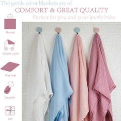 Meracorallo blanket used as receiving blanket for easy newborn coverage.