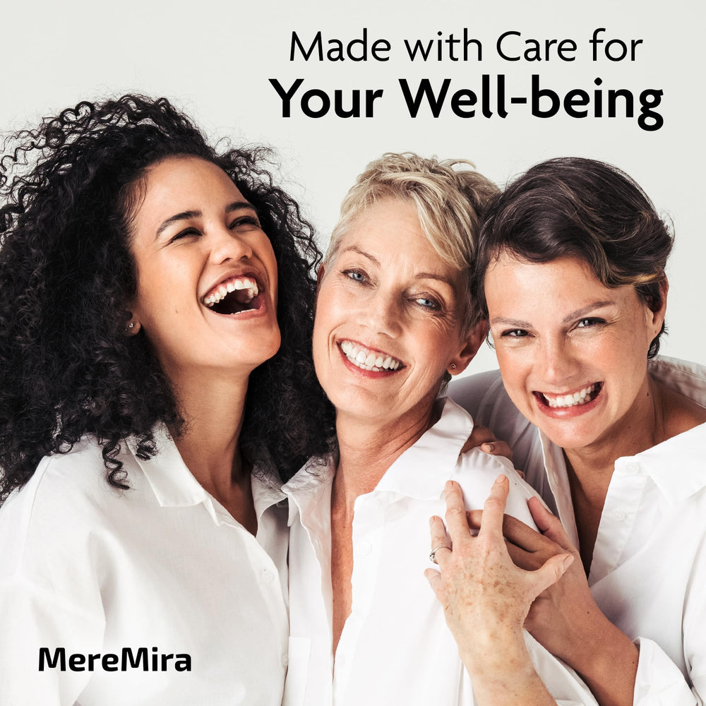 MereMira Wild Yam Cream visuals imply support during hot flashes.