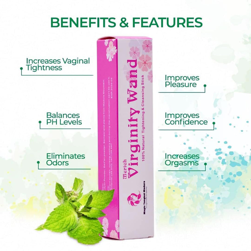 Merich Magic Tongkat Madura herbal blend label highlights natural ingredients.