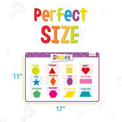 Merka colors placemat provides visual engagement for kids at mealtime