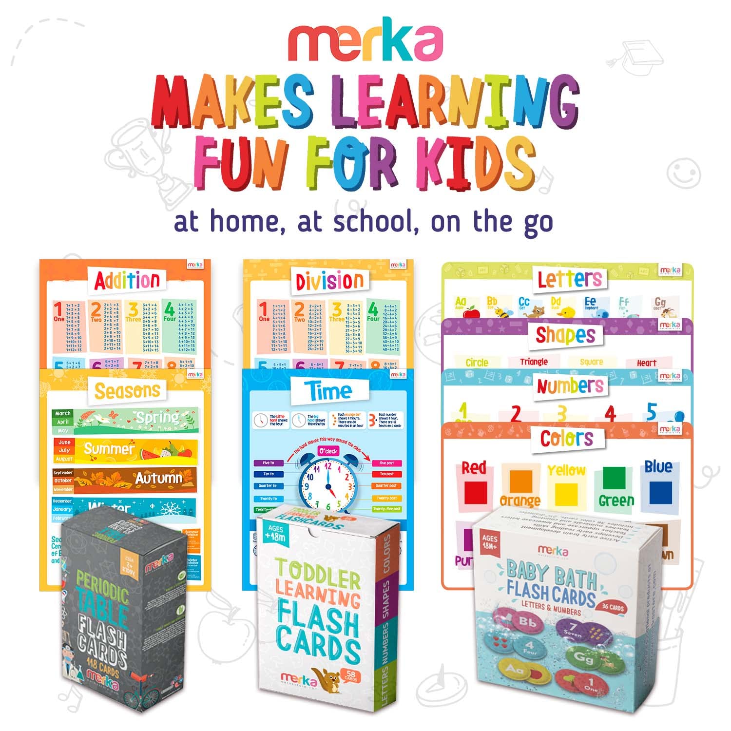 Merka placemats measuring 12x18 inches for toddlers
