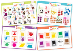 Merka silicone learning placemats 4 pack provide a reusable toddler mealtime surface