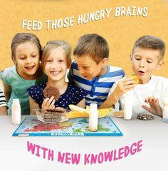 Merka World Map Placemat laminated surface ensures durability during daily meals.