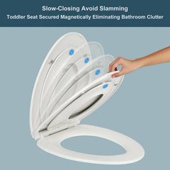 MermoGuiny built-in toddler seat aids potty training with easy flipping.