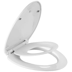 MermoGuiny elongated slow-close seat offers quiet, gentle operation for daily use.