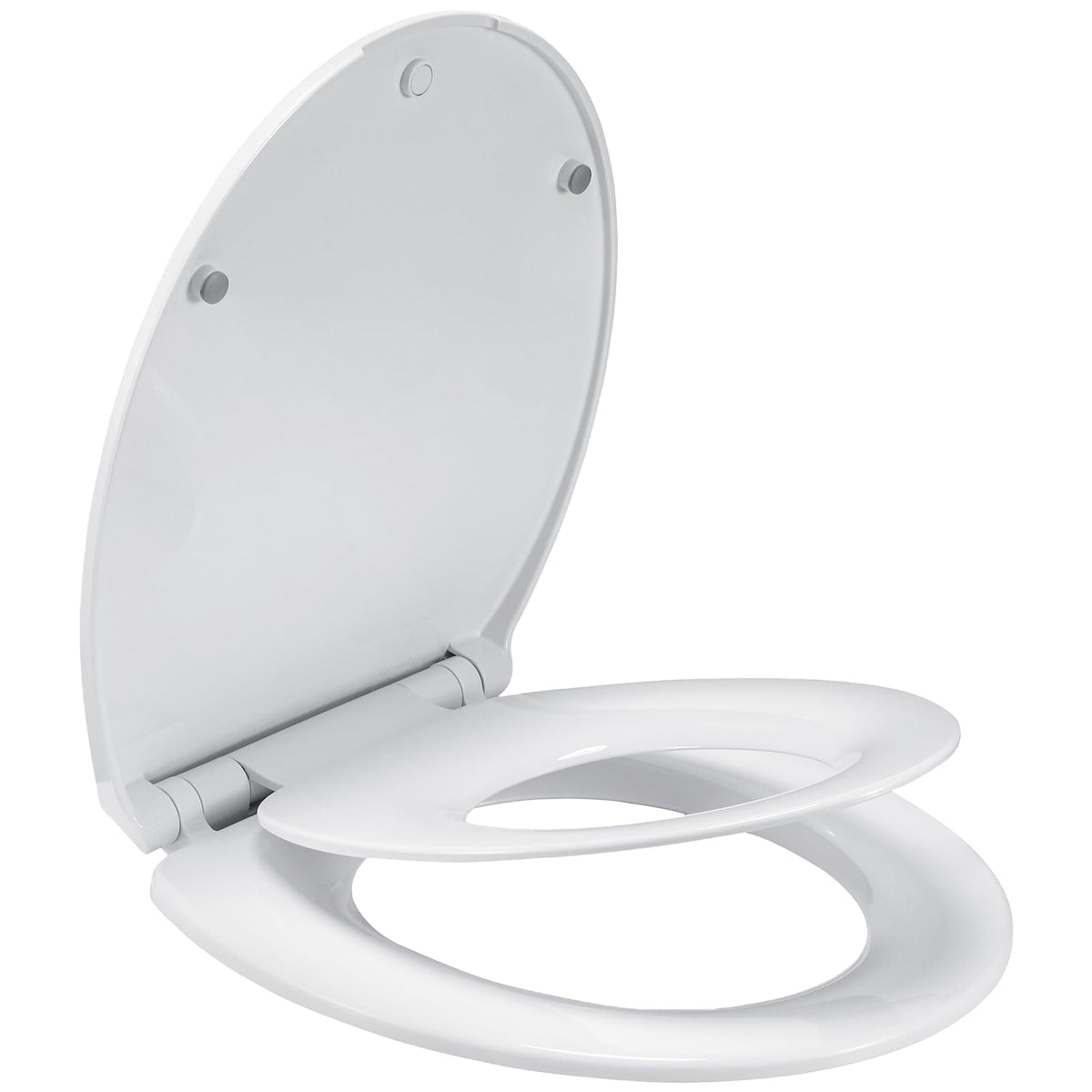 MermoGuiny round toilet seat with built-in toddler seat for smooth potty training at home