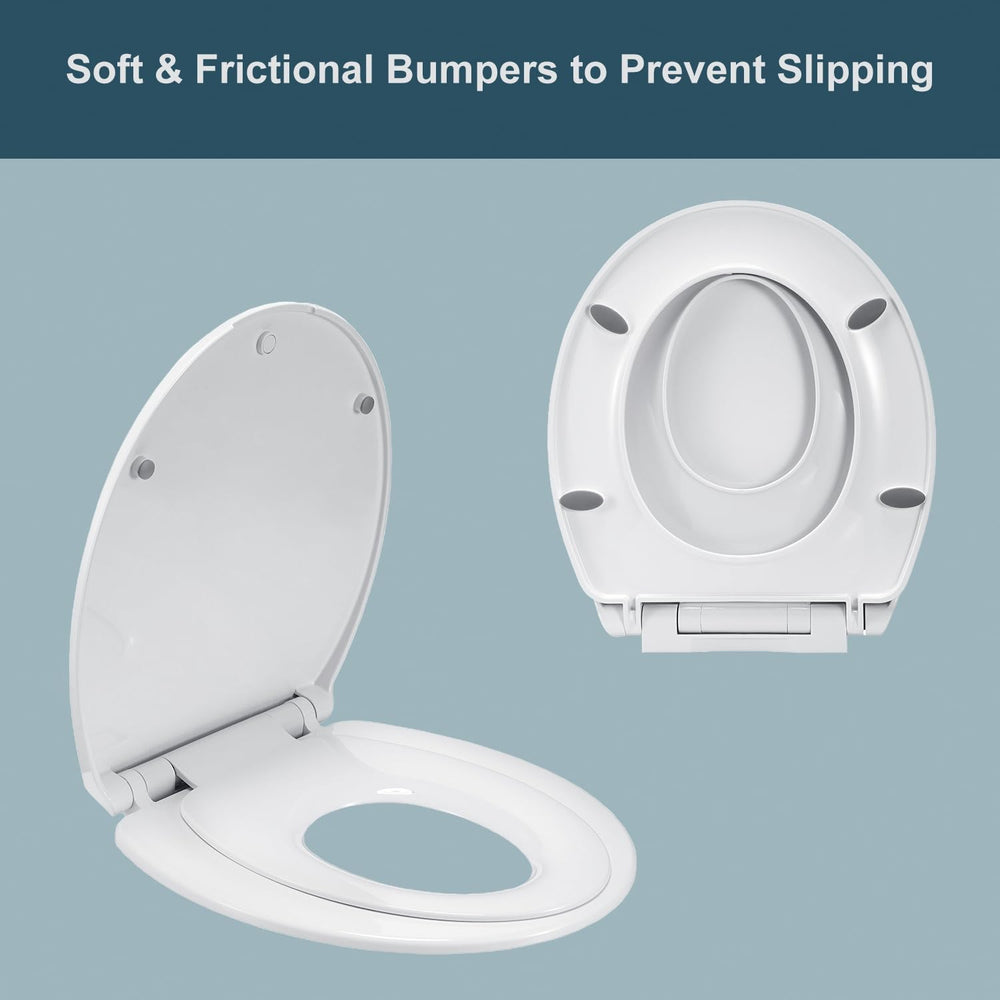 MermoGuiny slow-close lid prevents slams and catches little fingers safely