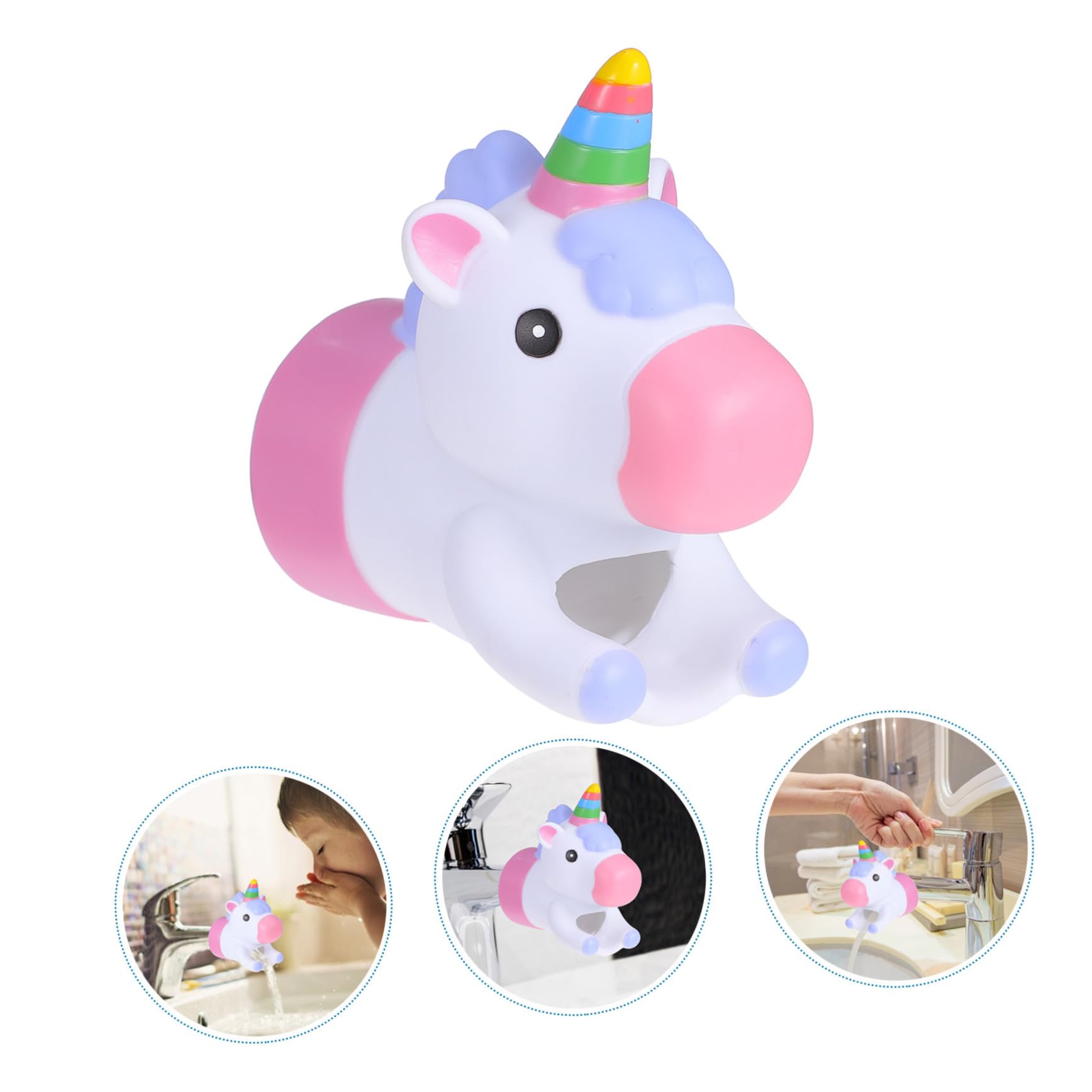 MERRYHAPY colorful unicorn design, appealing to kids during bath time.