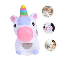MERRYHAPY unicorn faucet extender front view, engaging kids during washing routine.