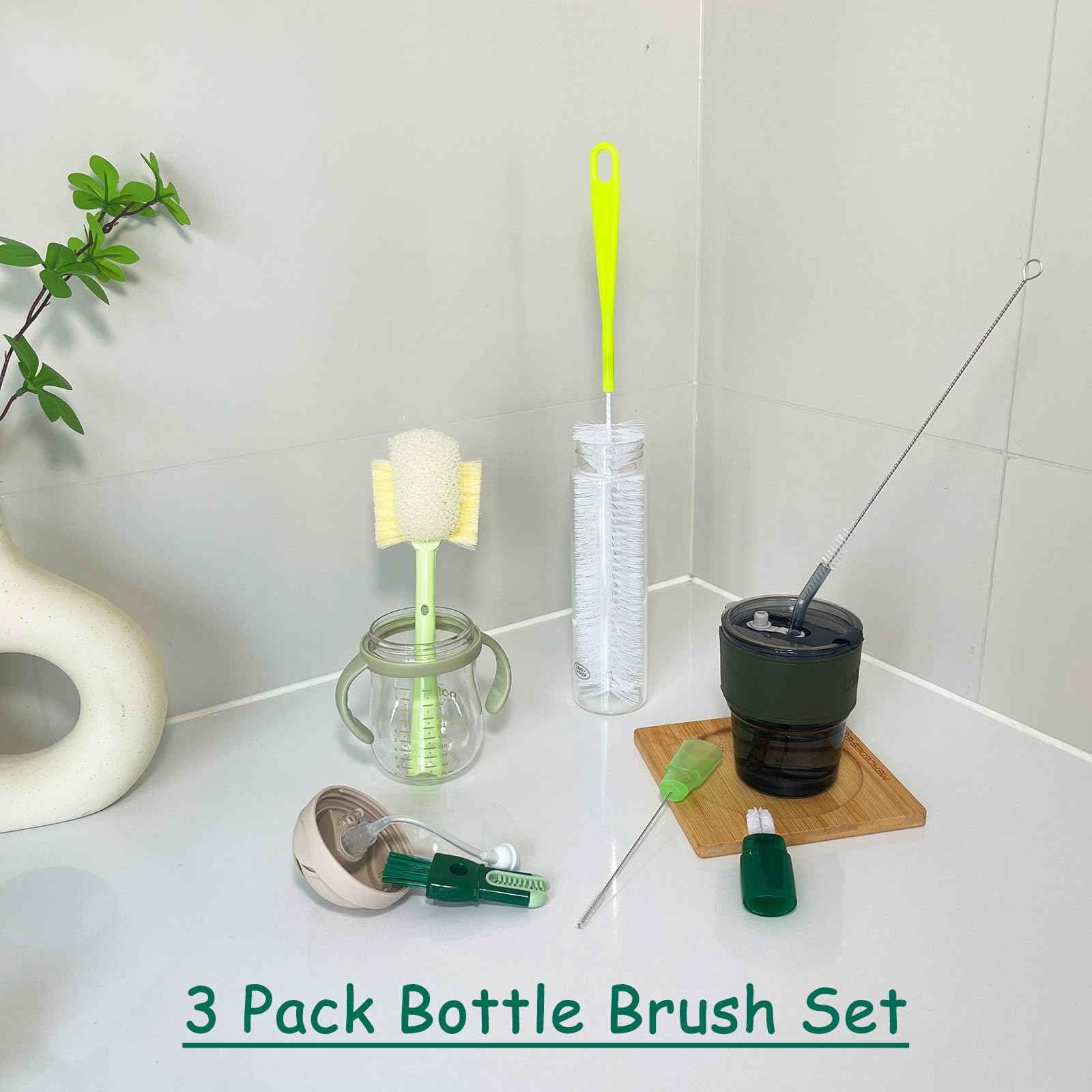 Meruya 5-in-1 3-pack set ready for mixed bottle and decanter tasks