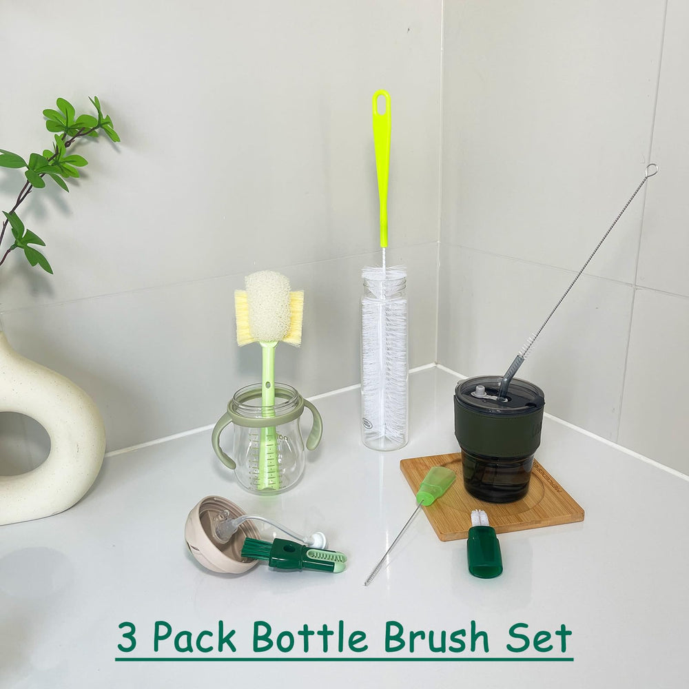 Meruya 5-in-1 3-pack set ready for mixed bottle and decanter tasks