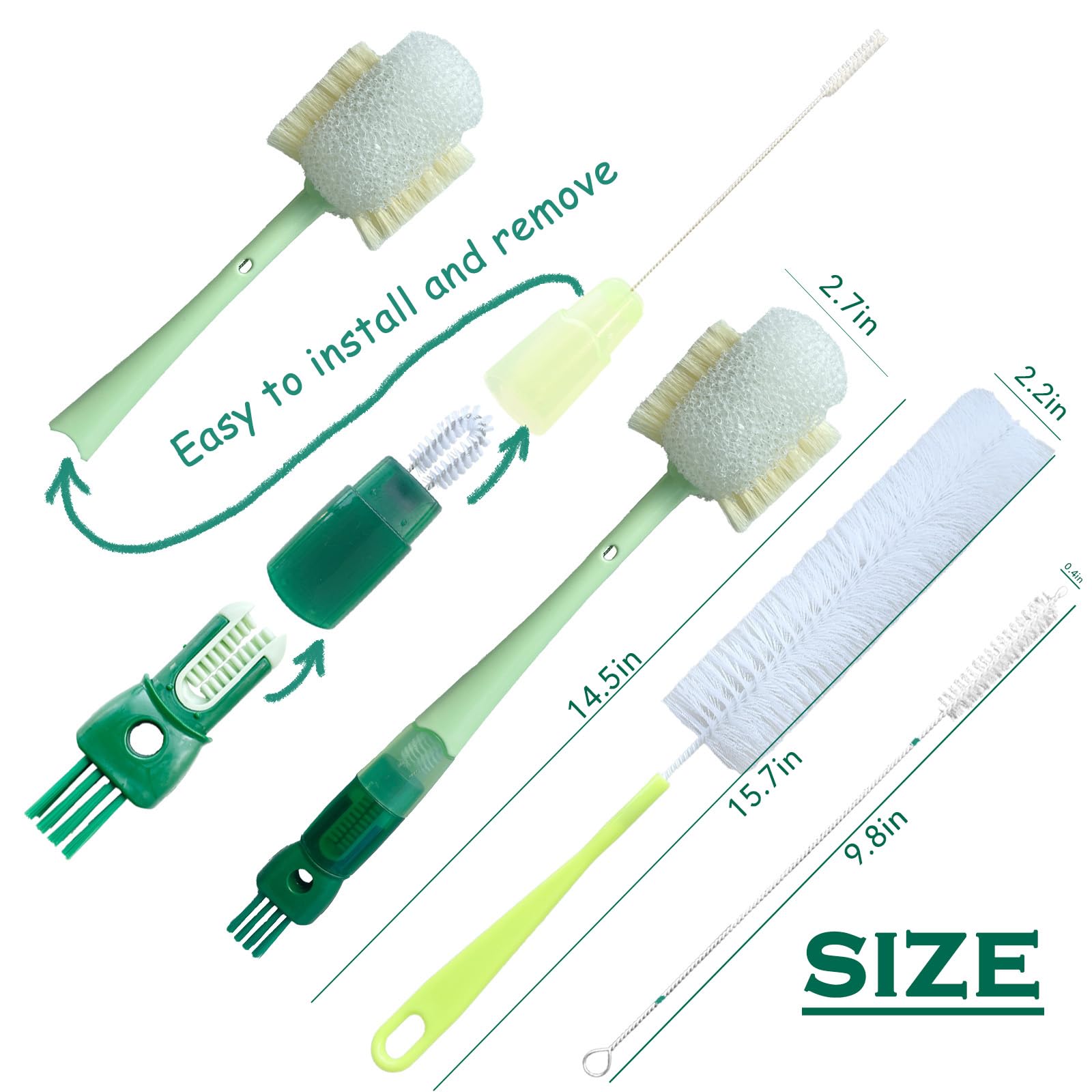 Meruya nipple brush for gentle cleaning of baby bottle nipples