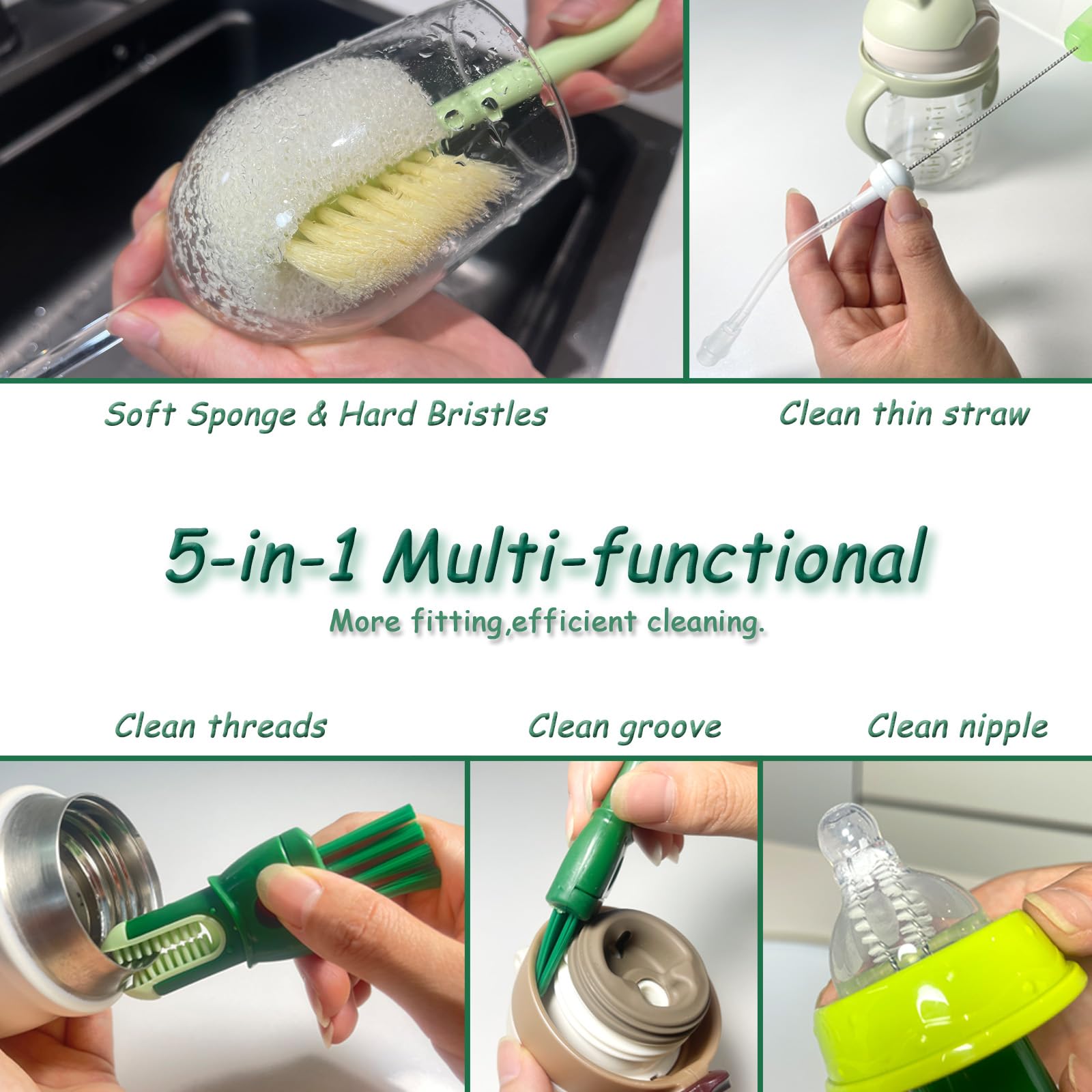 Meruya large-straw cleaner clears wide bore straws without residue