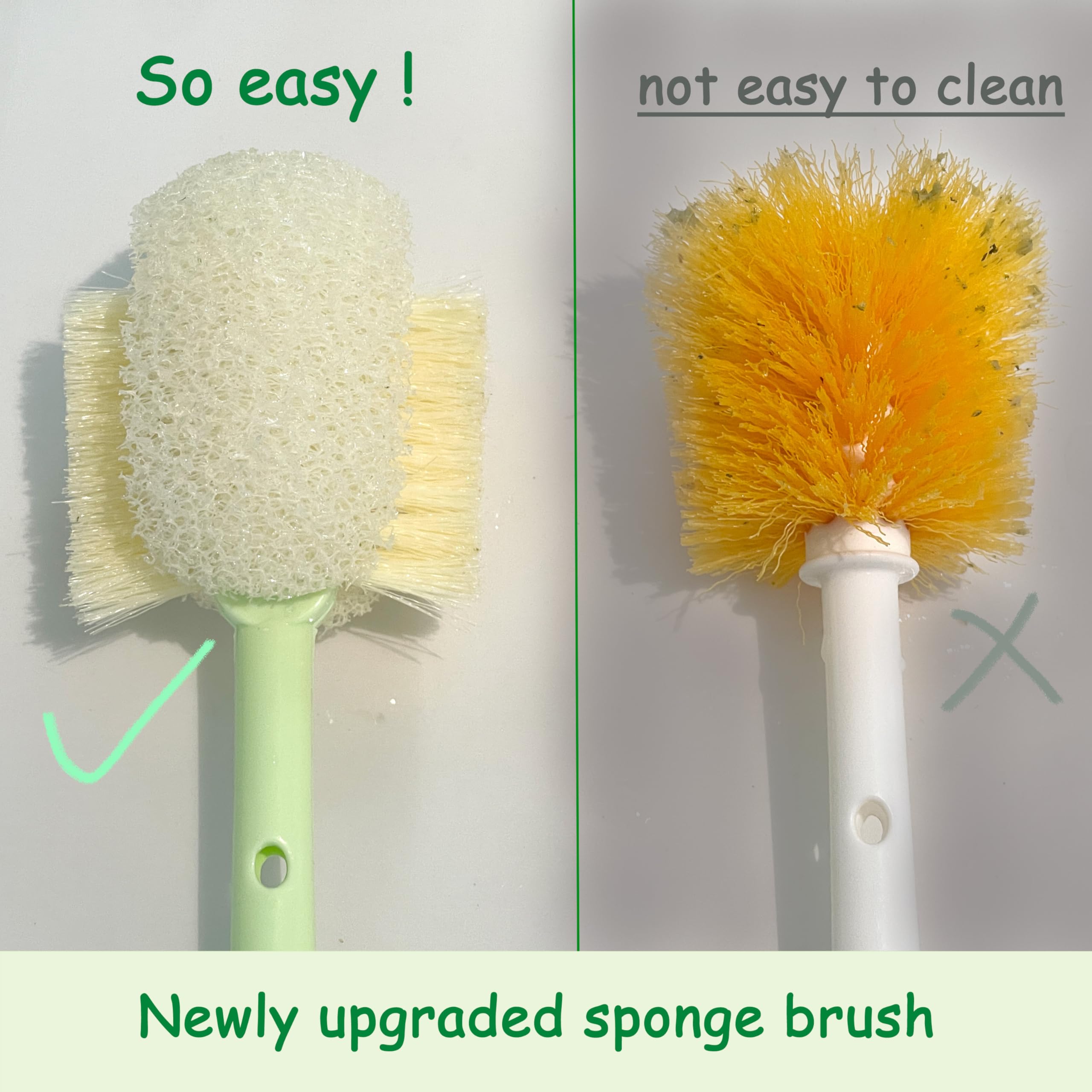 Meruya nipple-detail brush for precise cleaning of bottle nipples