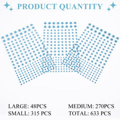 Meschett 633-pcs star sticker kit adds a luminous galaxy to walls.