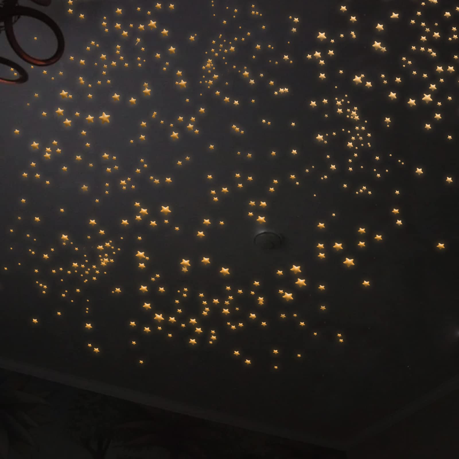 Meschett Glow Stars ceiling set creates a magical starry sky for calming nights.
