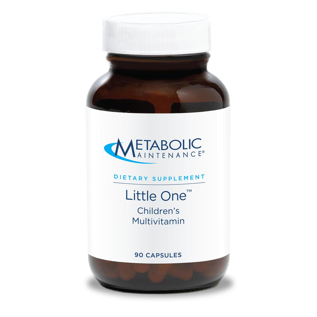 Metabolic Maintenance Little One bottle label showing kid-friendly packaging for easy dosing