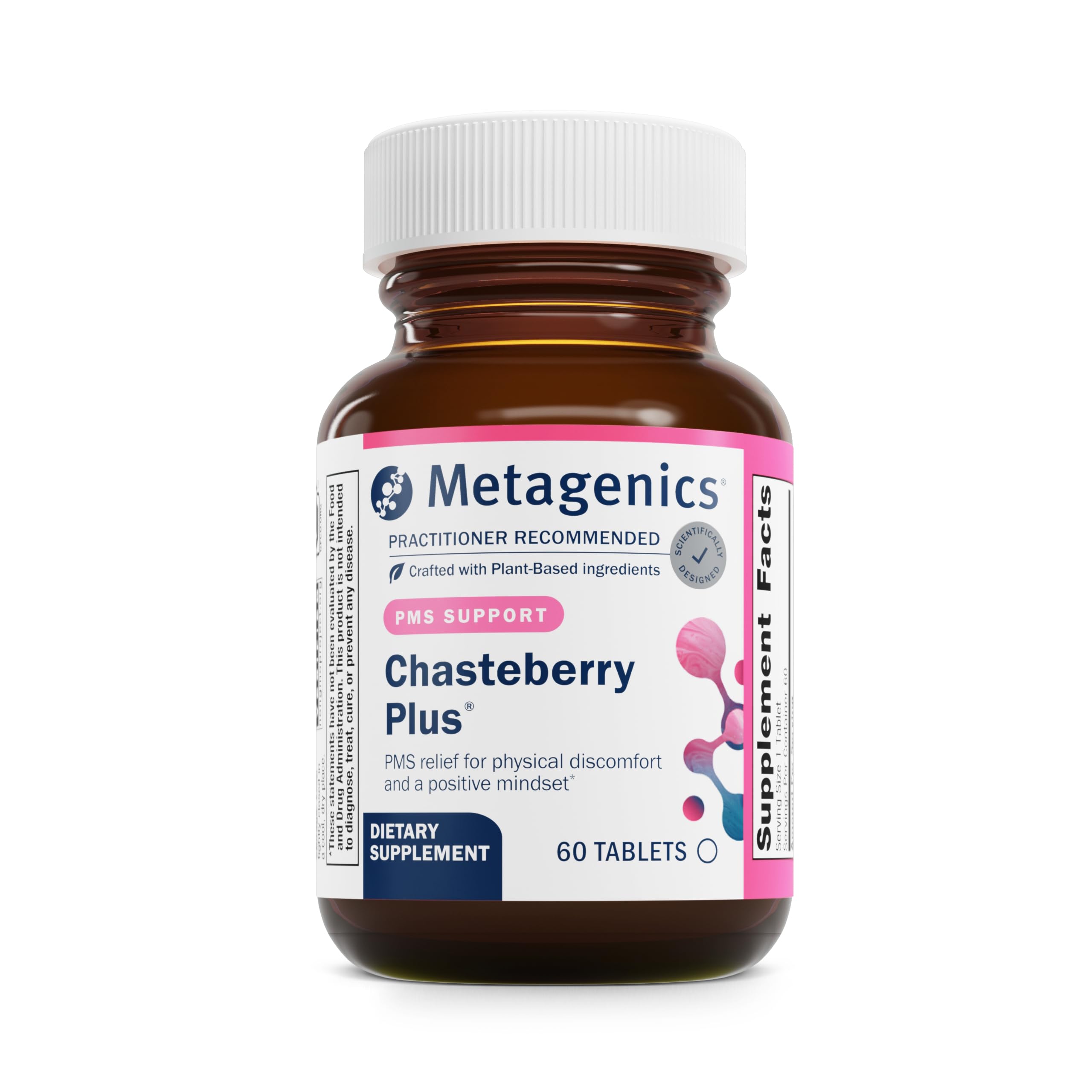 Metagenics Chasteberry Plus bottle front supports hormone balance.