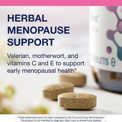 Metagenics Fem EstroPlex bottle with dandelion root imagery for herbal support.