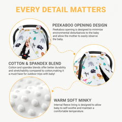 Metplus car seat cover with 360° protection against sun, wind, and onlookers