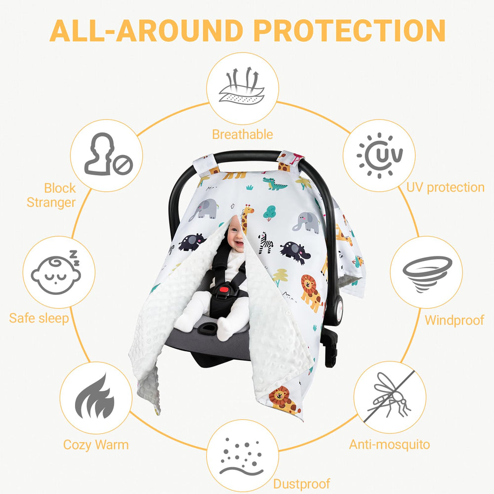 Metplus soft Minky lining adds cozy comfort for baby moments