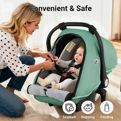 Metplus adjustable side buckles secure fit on car seats