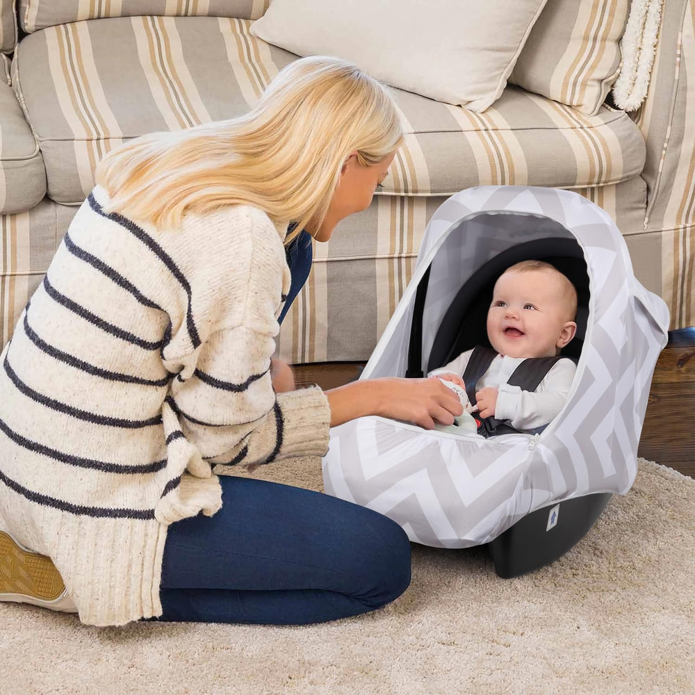 Metplus baby car seat cover makes a thoughtful newborn gift