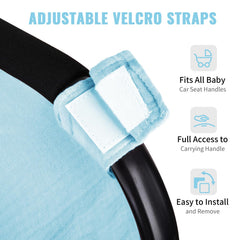 Metplus car-seat canopy offers privacy and sun protection during outings.
