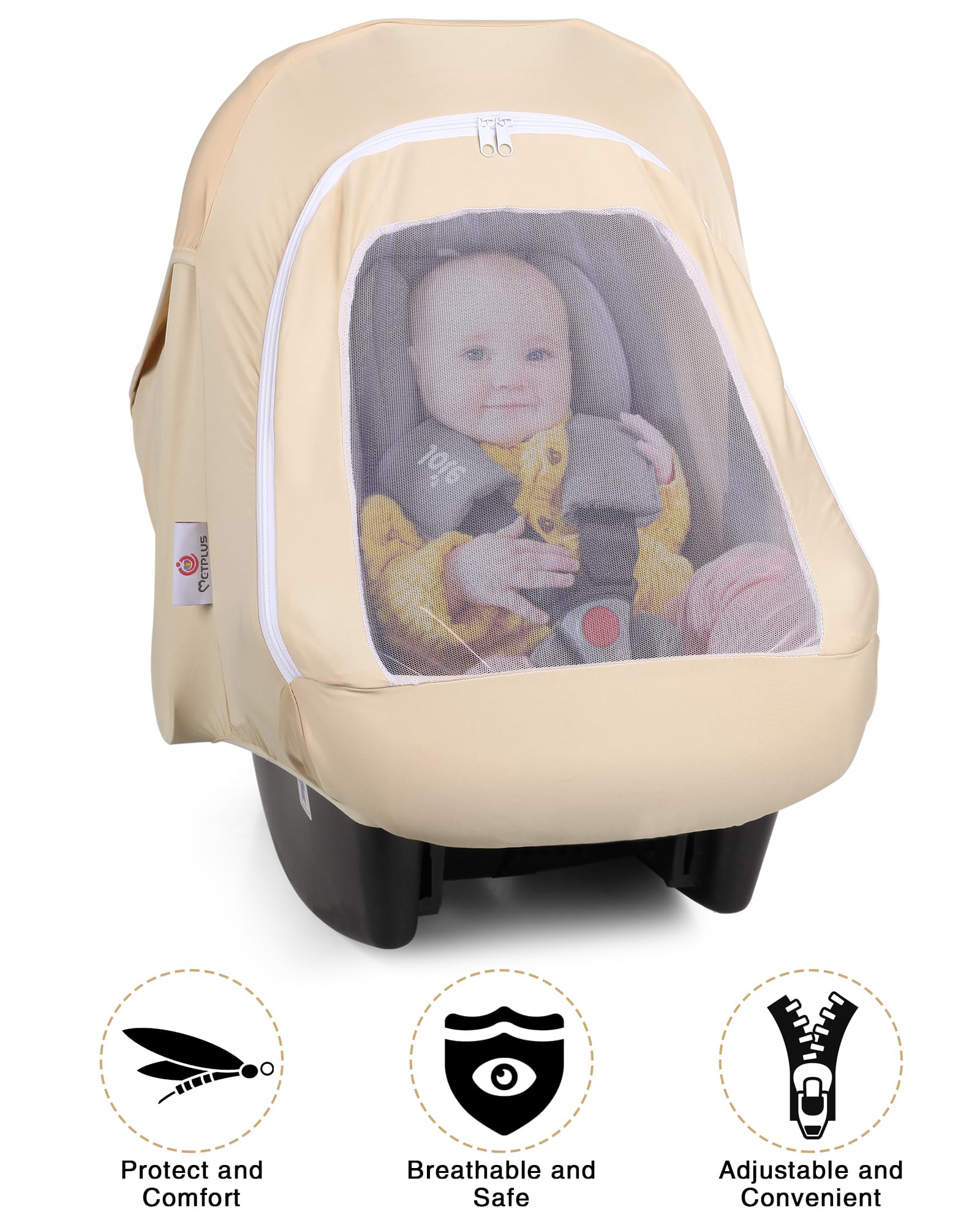 Metplus easy-access design simplifies diaper changes without removing the cover.