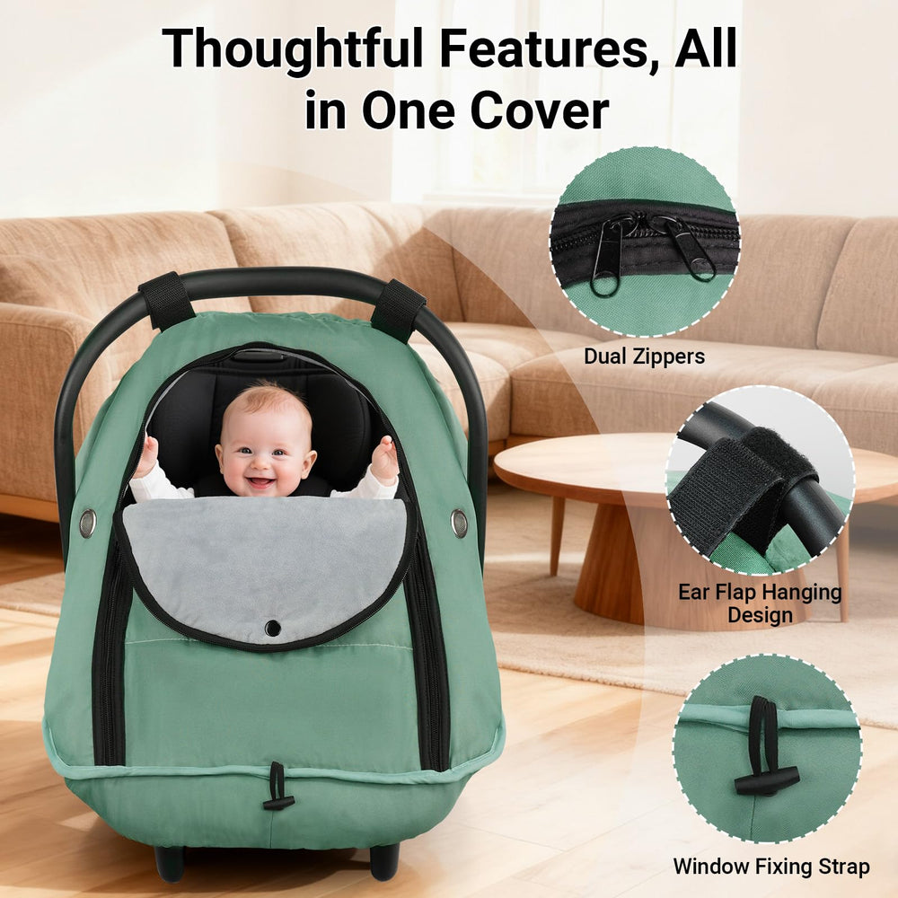 Metplus infant canopy with soft fleece lining for warmth and comfort