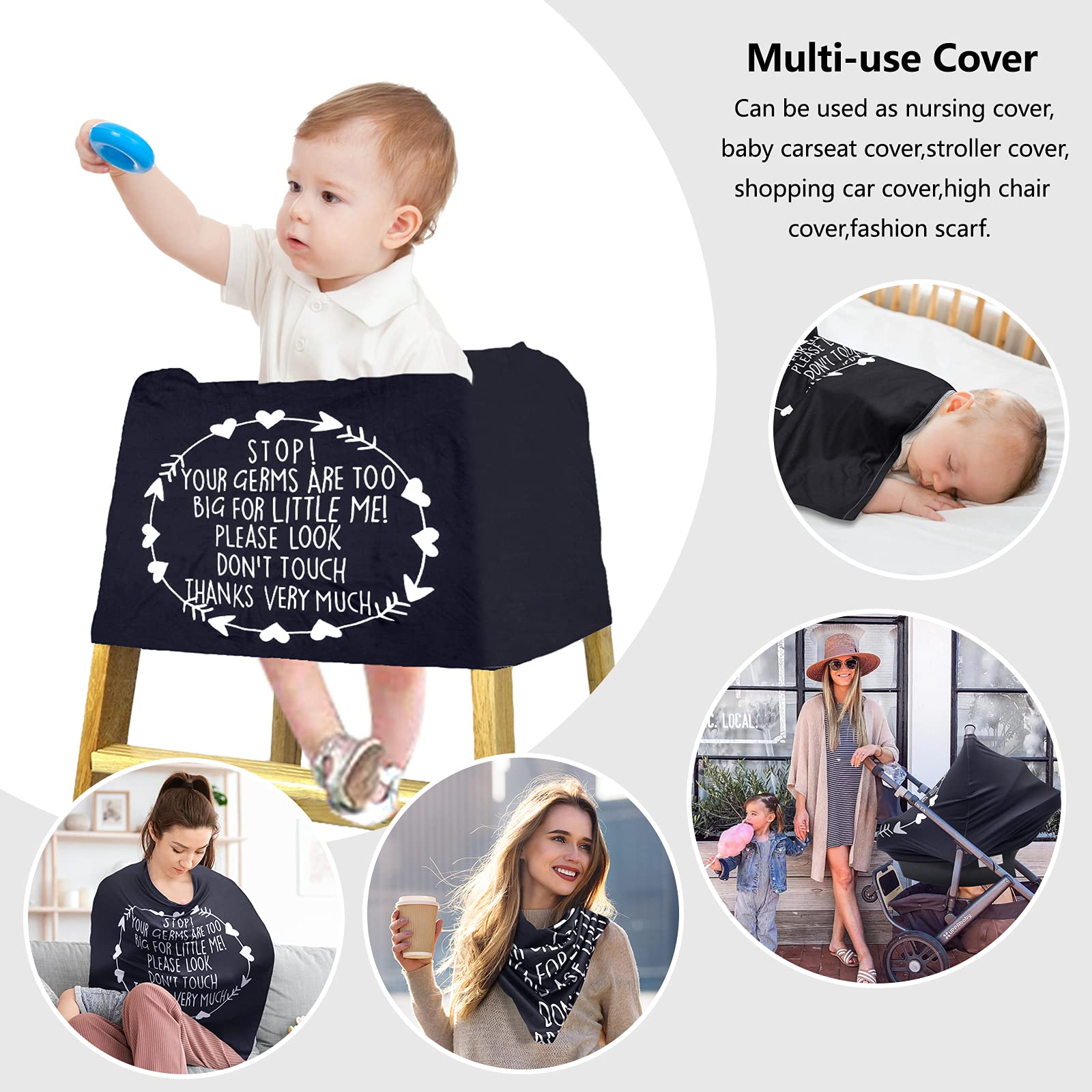Metplus infinity scarf style cover keeps mom comfortable and stylish