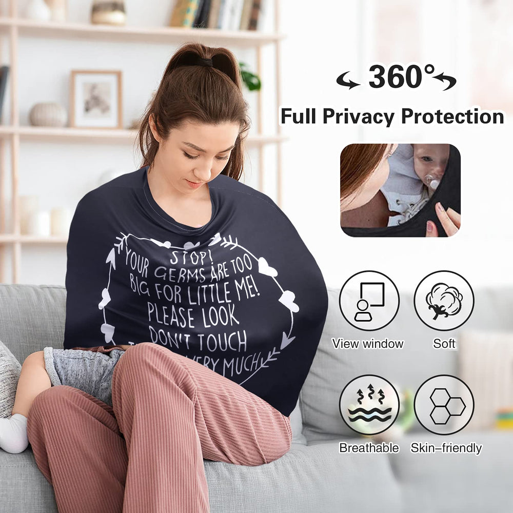 Metplus nursing cover provides privacy and breathable airflow for breastfeeding
